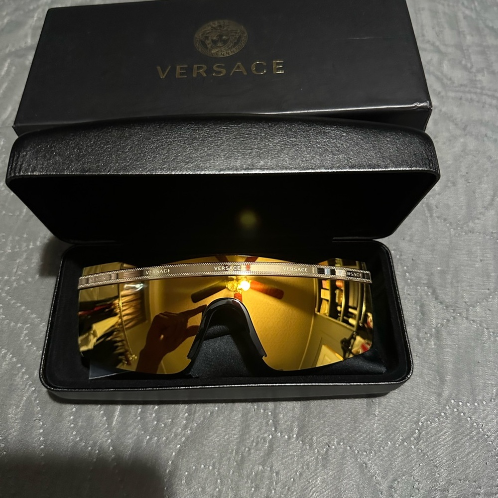 Brand new gold Versace sunglasses